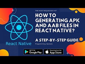 How to generating APK and AAB Files in React Native? A Step-by-Step Guide.#programming #youtube #fyp