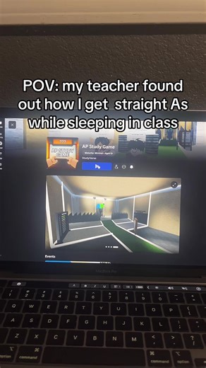 POV: my teacher r found out that i get straight As from the Roblox AP study game #roblox #APStudyGame #StudyTime #college #study