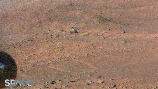 Mars Helicopter Ingenuity Spots Perseverance Rover During Flight 51