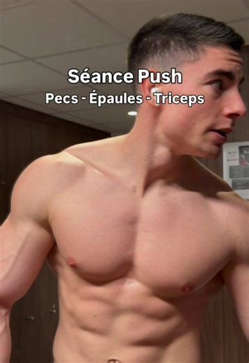 Séance push complète Tous mes compléments disponibles sur @fitnessboutiquefrance -10% sur la nutrition code « THEO » -7% sur l’équipement code « THEO7 » Abonne toi à @theo__fitt ☑️ #gym #bodybuilding #training #workout #chest