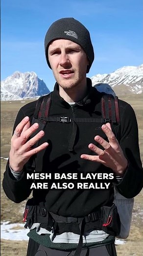A Mesh Layer Is the Best Type of Baselayer for Hiking... #shorts #hiking #outdoors