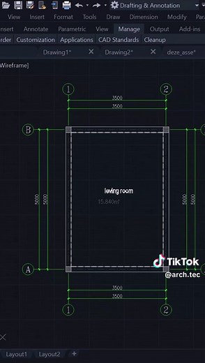 AutoCAD is easy when you learn it the right way. Full training available. #autocad #learn #drafting #Architecture #foryoupage