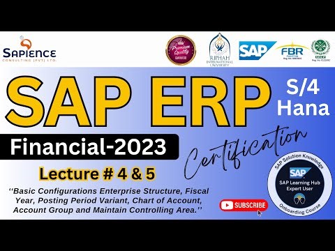 SAP S/4 Hana-FI Lec.4 & 5 Basic Configurations Eterpsrise Struct, FY, PPV, COA, AG, Controlling Area
