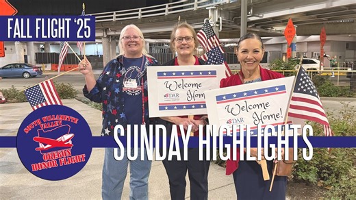 The Fall Honor Flight has officially returned to Portland, but not before a busy day exploring Washington, D.C.’s museums including the Steven F. Udvar-Hazy Center of the Smithsonian Air and Space Museum and the National Army Museum. Here’s our final daily highlights video! | South Willamette Valley Honor Flight
