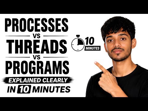 Processes vs Threads vs Programs Explained Clearly in 10 Minutes