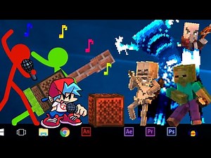 Boyfriend Meets.... Minecraft?! | Friday Night Funkin Mob Mod