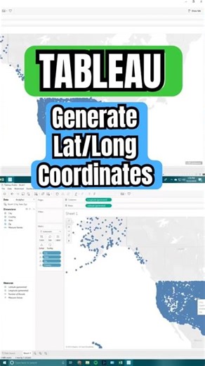 How to Auto-Generate Lat/Long in Tableau #tableau #tips