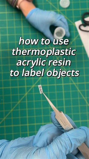 Ever wondered how we safely and discreetly label objects? 🤔 Summer intern Anastasia Mateeva from the Anthropology department describes the process of using acrylic resin to adhere tiny accession numbers onto museum objects! | Gilcrease Museum