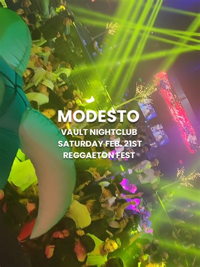 Modesto Saturday feb 21 Reggaeton fest Takeover The Vault Nightclub in Modesto Presale tickets on sale on eventbrite.com 🎟 Get ready for an Electronic 🌴⚡️ Tropical Perreo experience featuring Suprises and giveaways throughout the night with the Hottest Reggaeton DJs in the building 🔥 Reggaeton - Dembow - Latin EDM - Guaracha Live DJs Lyonel - LuisAng3lo- Daniel Mendez - in the mix 🙌 More information 209 740-5894 🍾🥂 VAULT Night Club✨️ 915 J st. Modesto Ca #209 #Modesto #manteca #tracy #merc