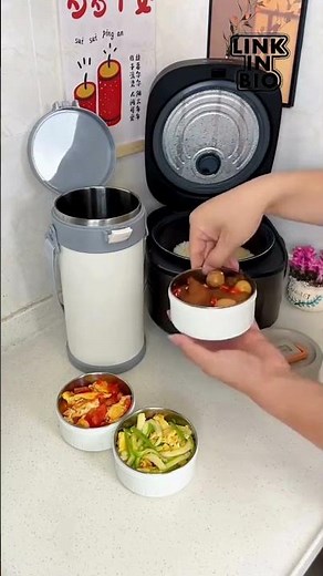 🍱 Best Insulated Lunch Box | Keep Food Hot or Cold All Day ❄️🔥#kitchengadgets #shorts #gadgets