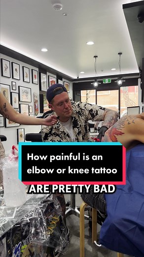 How did you rate your knee or elbow tattoo? 👀 #elbowtattoo #kneetattoo #tattooquestions #tattooartists #sydneytattoo