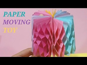 HOW TO MAKE A ORIGAMI PAPER MOVING TOY ||DIY EASY ORIGAMI PAPER MOVING TOY TUTORIAL