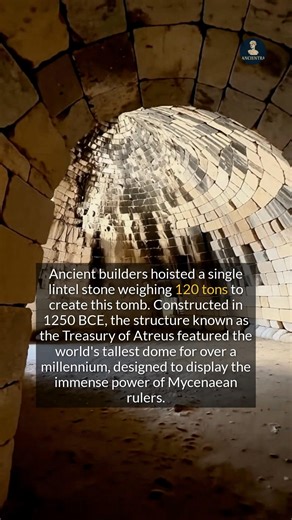 This 3,300-year-old tomb featured the worlds tallest dome for over a millennium. #ancienthistory #archaeology #worldhistory | Ancientra