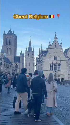 Ghent Belgium city walk | canals and medieval streets #travel #ghent #belgium