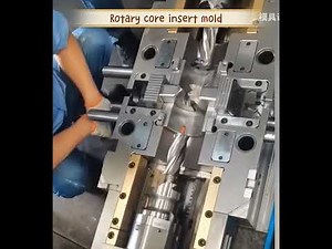 Rotary core insert mold