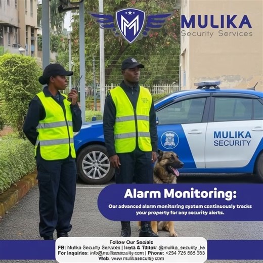 Mulika Security Services | Security is a race against time. Our advanced alarm monitoring system is designed to detect threats instantly, triggering a rapid response... | Instagram