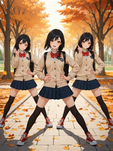 #triplets #waifu #kawaii #animegirl #dance