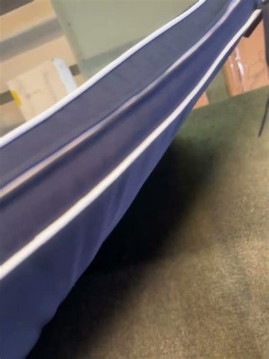 Unboxing Quality Outdoor Living Bench Cushion 48x17 | Rolston Navy with Linen Piping