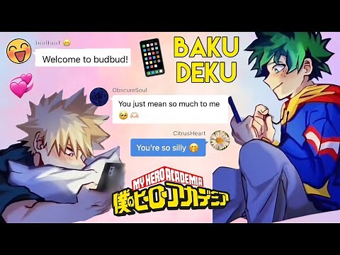 BAKUDEKU ONLINE DATE BY ACCIDENT 👀🧡💚 || MHA Texting Story