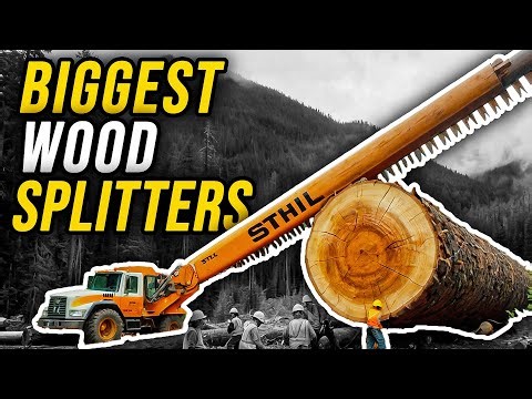 Biggest Extreme Wood Splitters in the world #1