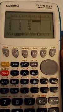 Prévisions des ventes avec casio Graph 35 +E