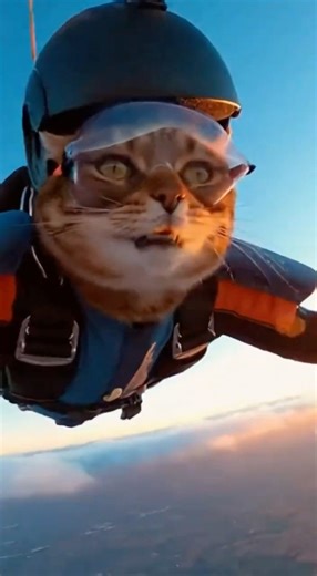 You Won't Believe This Cat's Skydive!