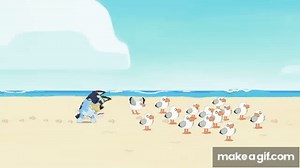 The Beach | Full Episode | Bluey on Make a GIF