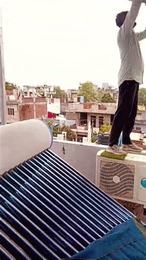 solar water heater #solar installation 💗