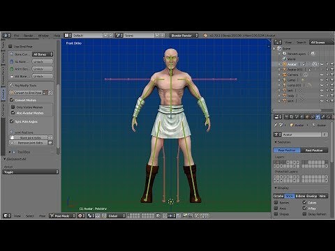 Avastar 2.3: bind pose support