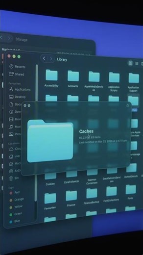 Free up 100GB instantly with this Mac trick 🚀 #MacBook #Storage