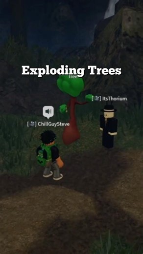 Exploding Trees #robloxfyp #tree #micuproblox #scream #prank