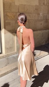 Silk Open Back Dress - Etsy