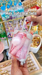 These are super limited in stock, so I went ahead and dropped these mini suitcase lip sets early 🤭💄 | Asmr Packaging