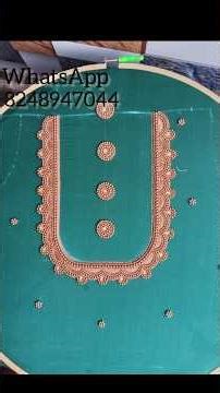 Aari work simple blouse designs collections#simple#aari work#blouse#designs#trending#shorts#video