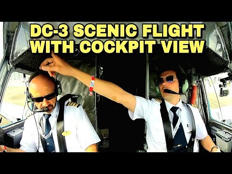 Douglas DC-3 COCKPIT FLIGHT with Tom & Fabian (DDA / PH-PBA) | LET'S FLY !