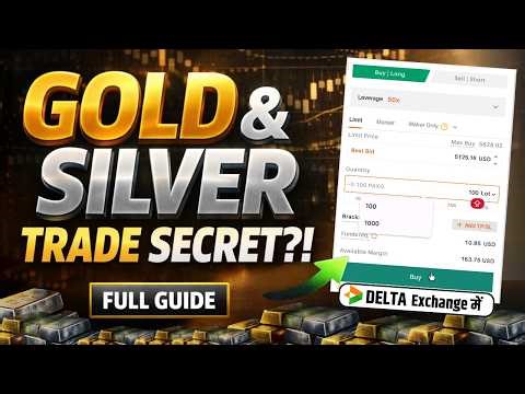 How to Trade Gold & Silver Tokens on Delta Exchange | Leverage, Fees & Full Guide (Hindi)