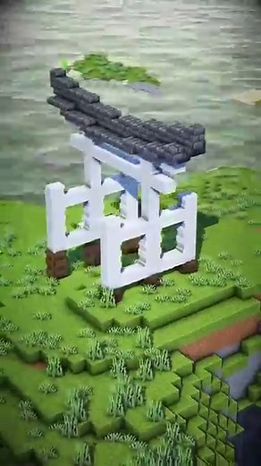 Minecraft Torii Gate Build | Simple Japanese Garden Gate