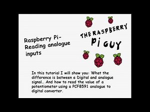 Raspberry Pi - Reading Analogue inputs - Part 1 of 2