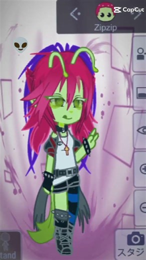 Alien 👽👾#gacha #gachaclub #capcut