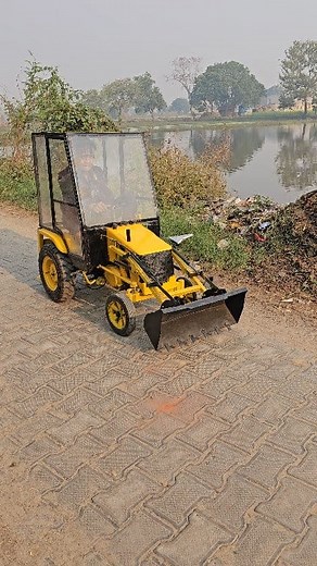 JCB 3dx Komal Kumar Mini Eicher tractor short video #viral #trending #shorts #videos #tractors #virlreels #jcb #farming | Komal Kumar