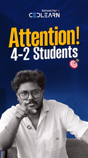 CEDLEARN | Data Science | Data Analytics | Full Stack | DevOps on Instagram: "Attention B.Tech and Degree Students"