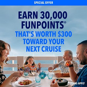 509 reactions · 64 comments | Catch a new wave of memories. Earn 30,000 FunPoints®. A value of $300 toward your next cruise. Terms apply. | Carnival Cruise Line | Facebook