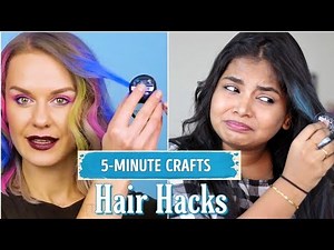 Testing out 5 minutes crafts hair Hacks and hair styles in Tamil ( My hair is dead )