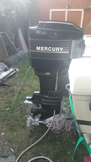 1989 MERCURY 80 HP 2 STROKE OUTBOARD MOTOR RUNNING