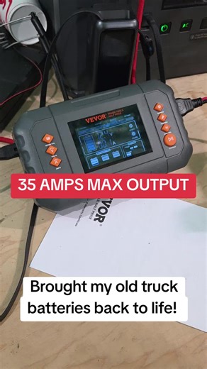 Reviving Old Truck Batteries with 35 AMPS Output