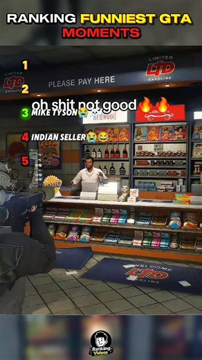 Ranking Funniest GTA(V) Moments😂😭#shorts