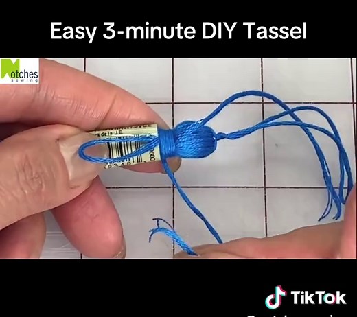 Easy 3-Minute DIY Tassel with Embroidery Thread Tutorial