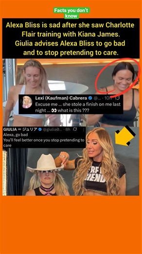 Alexa Bliss Hurt? Giulia Pushes Her to Go Dark 😳 #shorts #usa #uk #wwenews #viralvideo #wwesuperstar