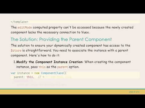 How to Add $store Parameter to Dynamically Created Vue Components in Vue.js and Nuxt.js