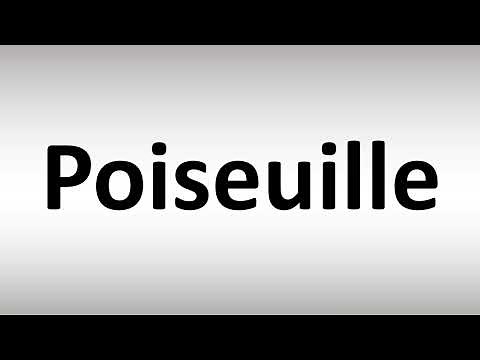 How to Pronounce Poiseuille